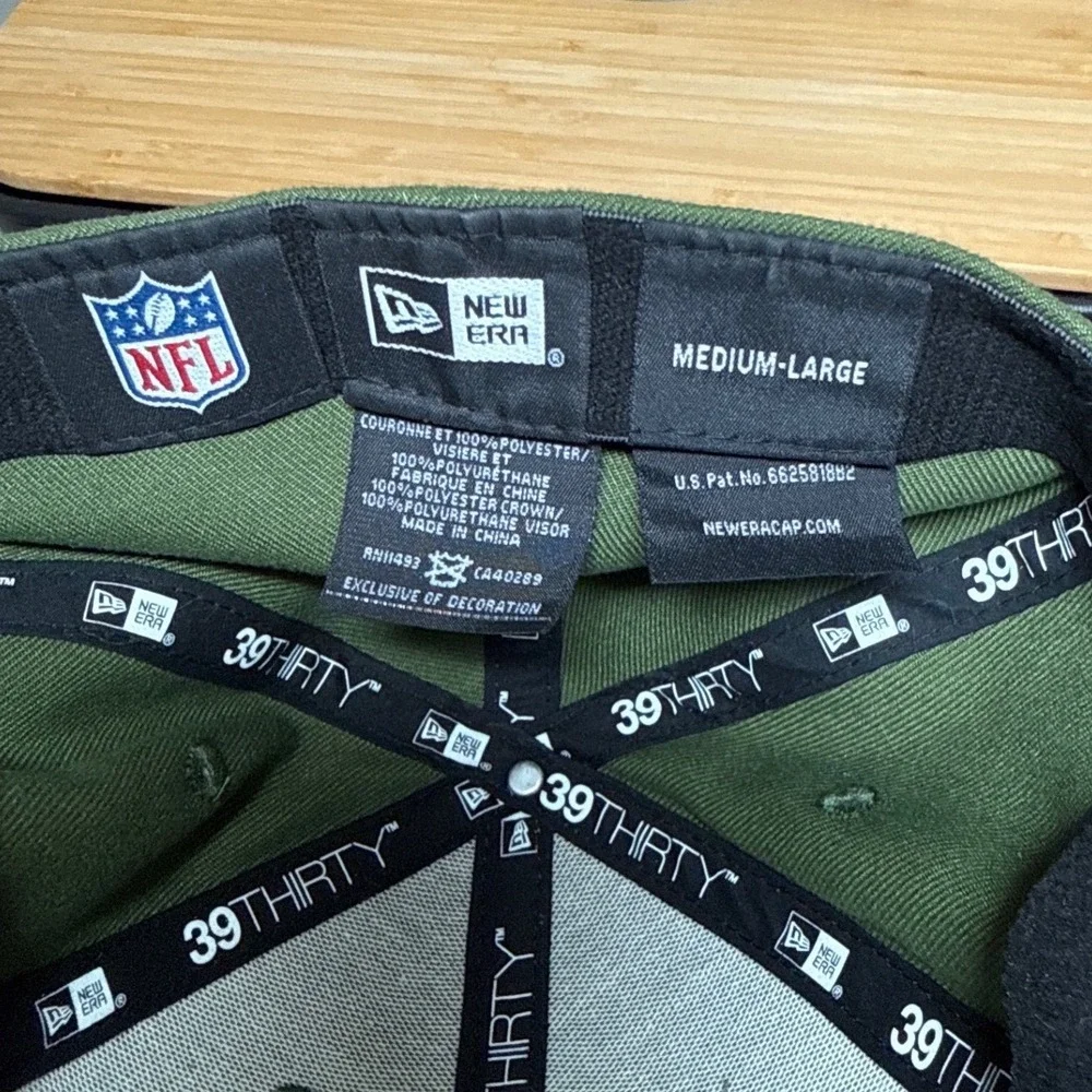 New Era Dallas Cowboys Hat Mens M/L Green Camo 39THIRTY Salute to Service Cap
